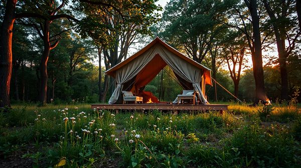 Camping de luxe : un séjour raffiné au cœur de la nature